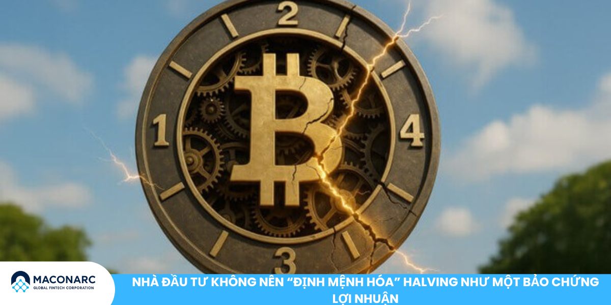 Bitcoin Halving 2024 - 2028: Lịch sử, tác động giá và chiến lược đầu tư Nhà đầu tư không nên “định mệnh hóa” Halving như một bảo chứng lợi nhuận