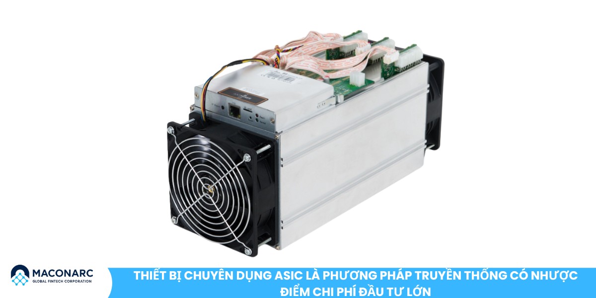 Đào Bitcoin là gì? Toàn cảnh cách hoạt động, hình thức và rủi ro Thiết bị chuyên dụng ASIC là phương pháp truyền thống có nhược điểm chi phí đầu tư lớn