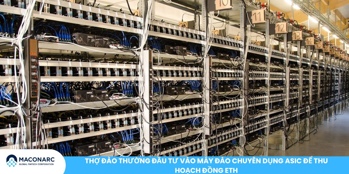 Đào ETH là gì? Toàn cảnh Ethereum Mining và sự thật sau The Merge Thợ đào thường đầu tư vào máy đào chuyên dụng ASIC để thu hoạch đồng ETH