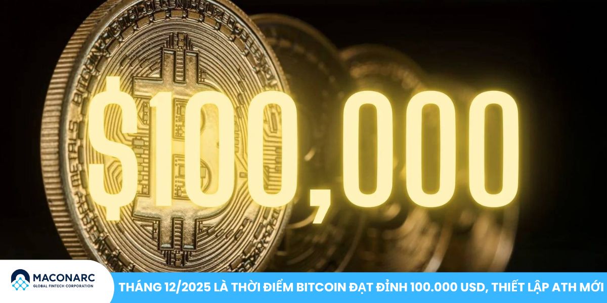 Giá Bitcoin hôm nay: Cập nhật tức thì, hiệu suất 24H và diễn biến thị trường Tháng 12/2025 là thời điểm Bitcoin đạt đỉnh 100.000 USD, thiết lập ATH mới