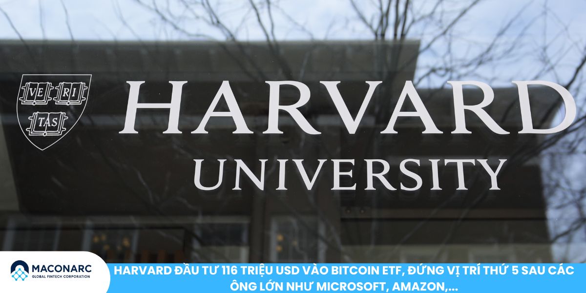 Harvard đầu tư 116 triệu USD vào Bitcoin ETF: Bước đi chiến lược trong thị trường Crypto Harvard đầu tư 116 triệu USD vào Bitcoin ETF, đứng vị trí thứ 5 sau các ông lớn như Microsoft, Amazon,...