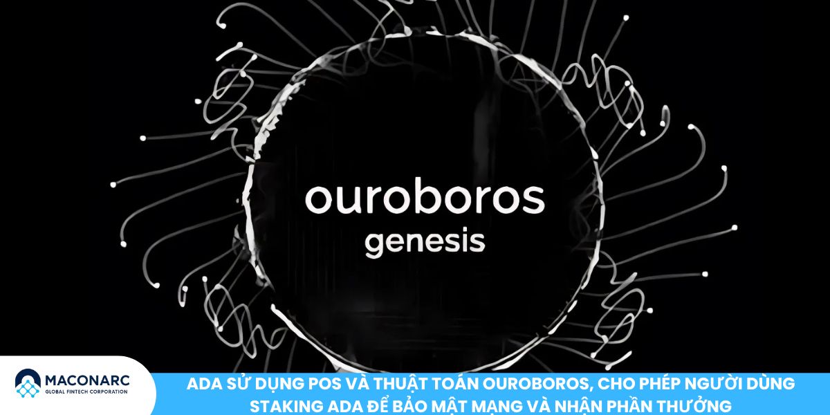 ADA sử dụng PoS và thuật toán Ouroboros, cho phép người dùng staking ADA để bảo mật mạng và nhận phần thưởng