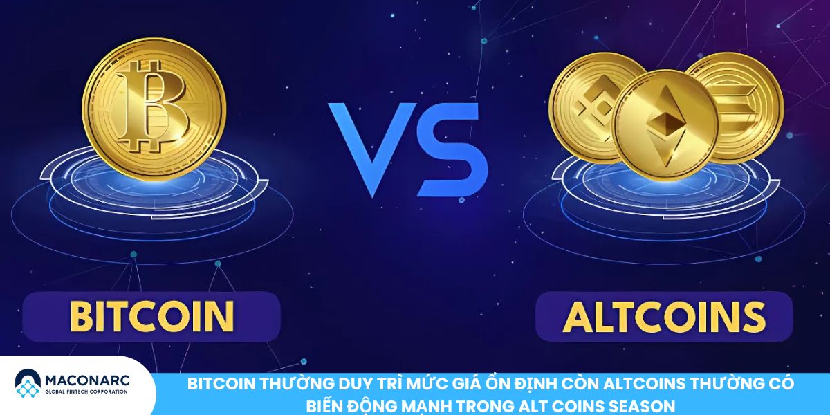 Alt Coins Season 2025: Dấu hiệu, cơ hội và chiến lược đầu tư thông minh Bitcoin thường duy trì mức giá ổn định còn Altcoins thường có biến động mạnh trong Alt Coins Season