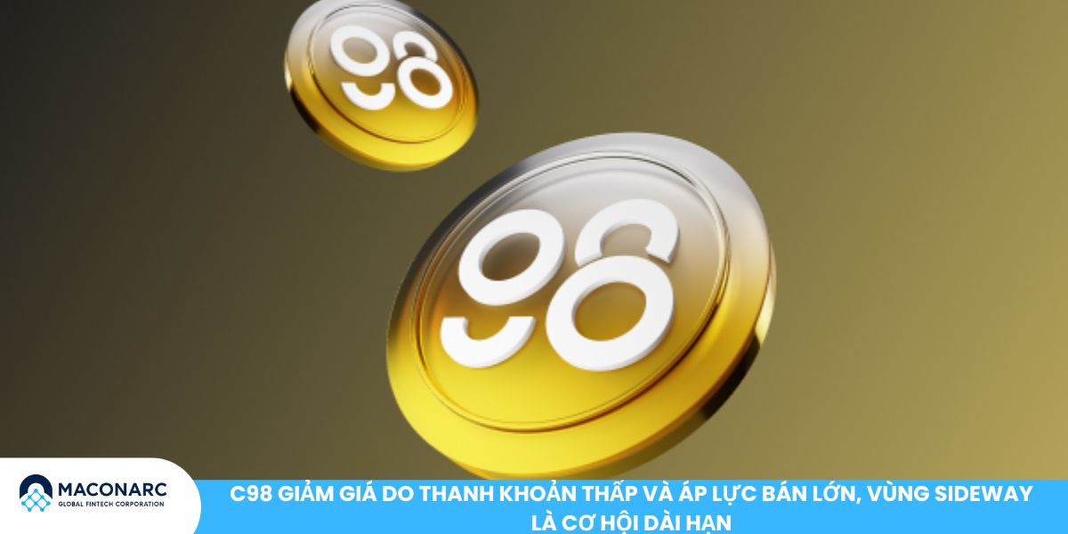 Top Altcoin gây thất vọng nhất 2025 - 2026: Danh sách đầu tư nên cân nhắc C98 giảm giá do thanh khoản thấp và áp lực bán lớn, vùng sideway là cơ hội dài hạn